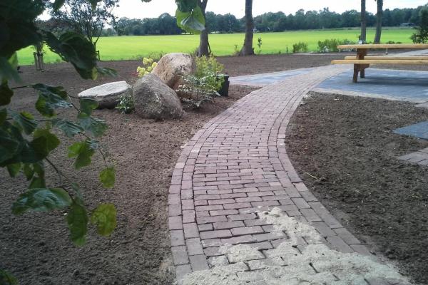 Boerderij terras. 